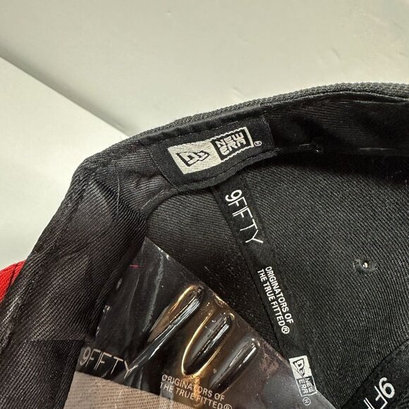 New Era Atlanta Falcons Snapback Hat Cap Flat Brim With Logo 9Fifty NFL Football - Picture 8 of 8